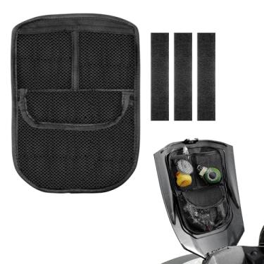 Imagem de KAMIYONG Organizador de tampa frontal para porta-malas com 3 bolsos de malha, acessório de armazenamento para Can-Am Ryker 600 900 Sport Rally Edition 2019-2025, estilo preto