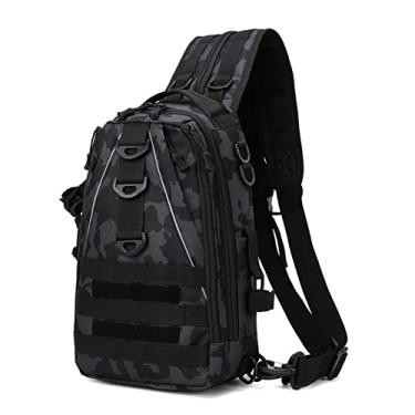 Imagem de Mochila tática para homens multifuncional cintura bolsa de peito bolsa de viagem esportiva mochila para homens(3)