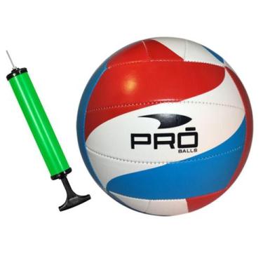 Imagem de Bola De Vôlei Praia Pró Balls + Bomba De Ar Cores Sortidas - Pro Balls