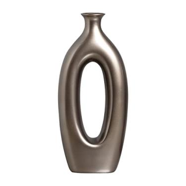 Imagem de Vaso Decorativo de Cerâmica Para Mesa Taj Grande Dark Fendi