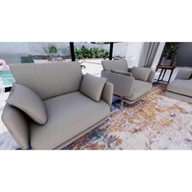 Imagem de Tecido Para Sofá e Estofado Sarja Peletizada 57 Lisa 11 Oncas Cinza 885 - Largura 1,60m SAR-57