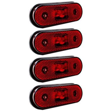 Imagem de 4 Lanterna Lateral para Caminhão Carreta Facchini LED BIVOLT VM - Prim