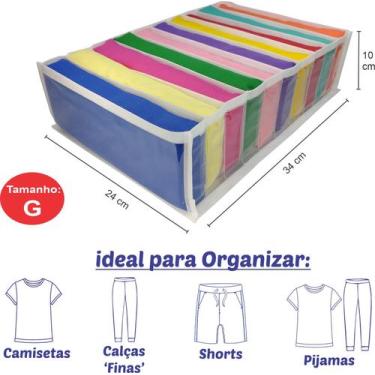 Imagem de Organizador De Camisetas E Sutiã - 4 Unidades - - Comprei Organizei!