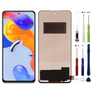 Imagem de Substituição de tela digital LCD compatível com Xiaomi Redmi Note 11 Pro+ 5G (preto sem moldura) Montagem digitalizador de tela sensível ao toque com ferramentas de reparo - 6,8 polegadas