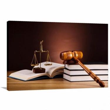 Imagem de Quadro decorativo Escritórios - Advocacia - Tela em Tecido - Wall Fram