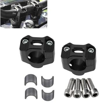 Imagem de GWH Universal Motorcycle 7/20.3 cm 1 1/20.3 cm 22MM 28MM CNC guidão guidão elevadores ajustáveis Fat Bar Adaptadores Grampos de montagem para EXC KLX KXF YZF CRF XR SX SXF XCW WR YZ Dirt Pit Bike