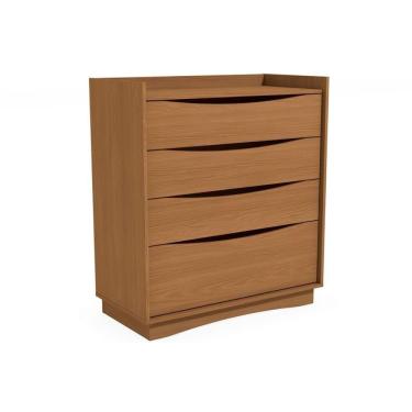 Imagem de Cômoda Juvenil M260 c/ 4 Gavetas Canela - Kappesberg