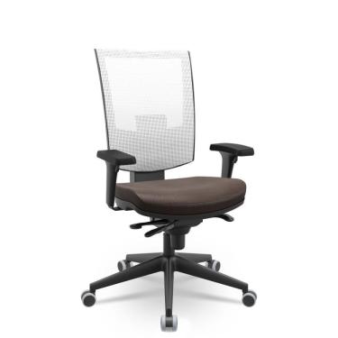 Imagem de Cadeira Flash Presidente Branco E Marrom