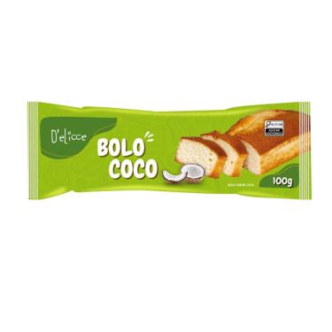 Imagem de Bolo Sabor Coco Delicce 100g Pronto para Consumo