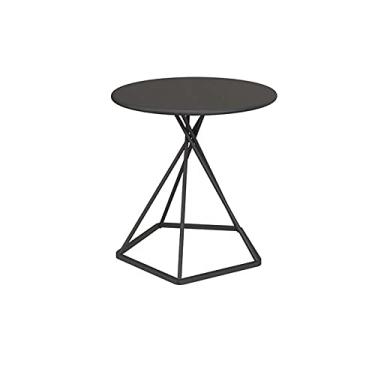 Imagem de Pequena mesa de centro mesa lateral mesa de canto mesa de chá de ferro forjado ao lado do sofá mesa redonda quarto sala de estar mesa lateral mesa de centro mesa de cabeceira mesas pequenas (cor