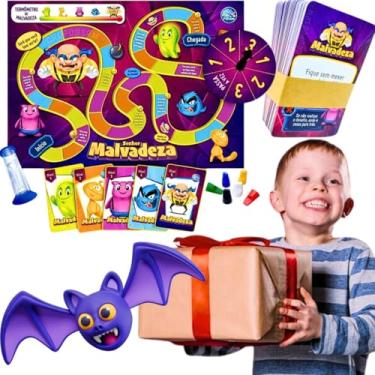 Imagem de Brinquedo Senhor Malvadeza Jogos de tabuleiro dobravel portatil infantil humor comédia 100 desafios engraçados para crianças presente menino 7 anos aniversário menina
