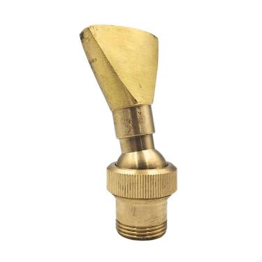 Imagem de Bico Efeito Leque Ajustável Para Fontes Chafarizes E Lagos Com Entrada Rosca De 1/2"
