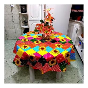 Imagem de Toalha Mesa de TNT Estampada Redonda 1,35 Diâmetro- 5 Uni Festa Junina Retalhos do Sol