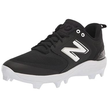 Imagem de New Balance Fresh Foam 3000 V6 Tênis de beisebol masculino moldado, Preto/branco, 48