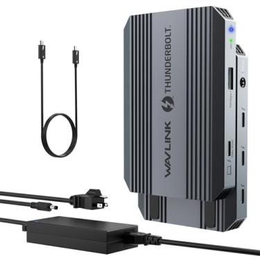 Imagem de WAVLINK Hub Thunderbolt 4, Hub Usb C Com Tela Única 8K/Dupla 4K, Entrada Pd De 100 W, Usb-A 3.2 Gen 2, Para Macbook Pro/Air M1 M2 M3, Laptop Thunderbolt 4/3