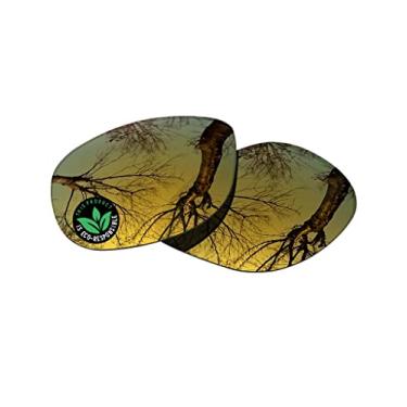 Imagem de Raydi Lentes de reposição de policarbonato para óculos de sol quadrados RayBan RB4147 60 mm - Espelho dourado 24K - Polarizado