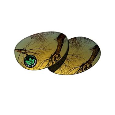 Imagem de Raydi Lentes de reposição de policarbonato para óculos de sol redondos RayBan Erika RB4171 54 mm - espelhado dourado 24K - Polarizadas