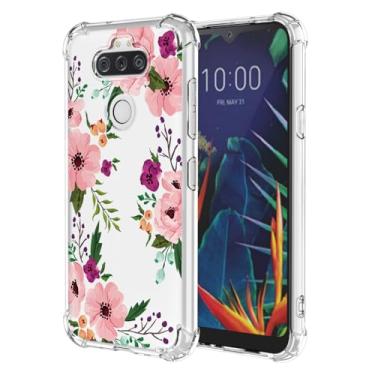 Imagem de RRXSYXL Capa para LG K31, LG Aristo 5, LG Phoenix 5, LG Aristo 5 Plus com estampa floral transparente, capa macia à prova de choque para LG K31, Aristo 5, Phoenix 5, Aristo 5 Plus, flor de cerejeira