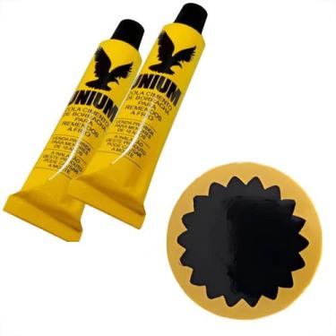 Imagem de 30 Remendos Estrela Vipal  2 Colas Unium Reparo - KIT UNIUM ORIGINAL R