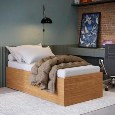 Imagem de Cama Solteiro Vira Casal Com Auxiliar 3 Em 1 100% MDF Matrix Compacta 