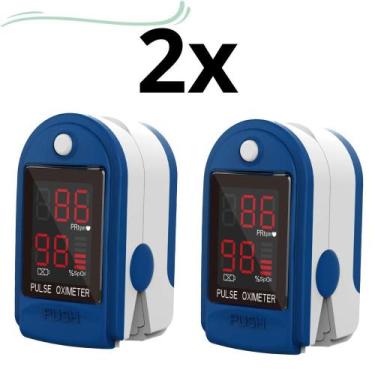 Imagem de Hoje Super KIT 2 Oxímetro Digital Dedo Medidor Saturação - QLEDS