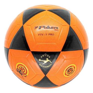 Imagem de Bola Futevôlei Poker Vulcanizada Rio PU Unissex 05776-LCP, Laranja, Pr