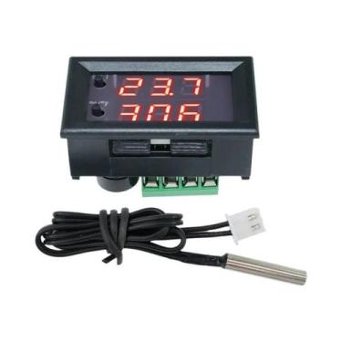 Imagem de Controlador de Temperatura Digital 12V - Termostato com Sensor NTC W12