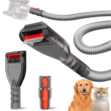 Imagem de Portek Acessório à vácuo de pelos de cachorro para aspiradores Dyson, ferramenta de cuidados para animais de estimação Dyson sem fio vertical V7 V8 V11 V12 V15 Gen5 bola animal leve, escova de pelo de