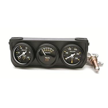 Imagem de AUTO METER Mini medidor mecânico de óleo/volt/água autogage 2396 com console preto