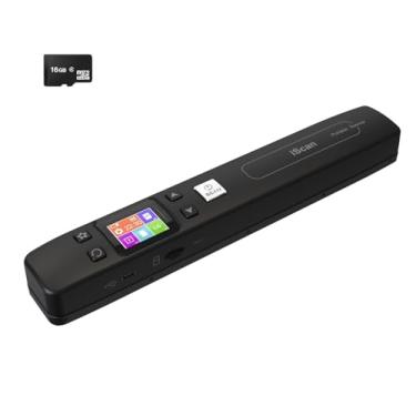 Imagem de Scanner portátil, scanner de fotos colorido rápido sem fio, tela colorida de 1,8 polegadas para recibo de imagem antiga de documentos A4, PDF JPEG 1050DPI, cartão de 16 GB, Wi-Fi embutido, sem driver