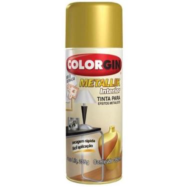 Imagem de Tinta Spray Metallik Ouro 350ml - 052 - COLORGIN - Sherwin williams