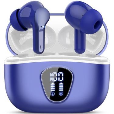 Imagem de Fones de ouvido sem fio BESNOOW Bluetooth 5.4 HiFi Stereo Blue