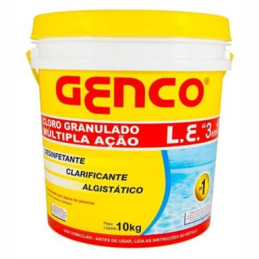 Imagem de Genco Cloro Granulado L.E. 3 em 1 Multipla Ação 10kg Balde