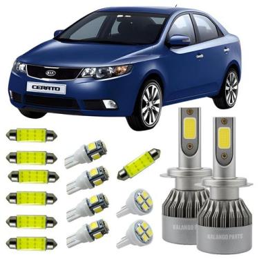 Imagem de Kia Cerato 2009/2012 Kit Lampadas Led Teto Ré Placa Farolete