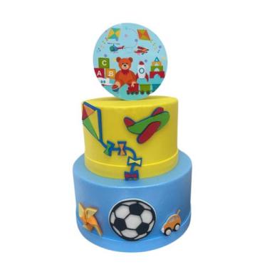 Imagem de Bolo fake brinquedos - Catavento Festa dos Sonhos