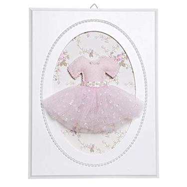 Imagem de Potinho de Mel Quadrinho Balé Pérolas Saia De Bailarina Quarto Bebê Infantil Menina Ros