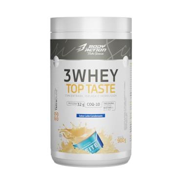Imagem de 3 Whey Top Taste 900g Sabor Leite Condensado Bodyaction