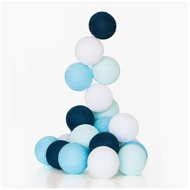 Imagem de Luminária Cordão 10 Bolinhas LED - a pilha 1.5m tons de azul