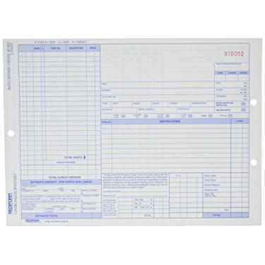 Imagem de Rediform Embalagem para reparo de automóveis, sem carbono, 3 partes, 21,5 x 28 cm, 50 formulários (4P487), branco/amarelo/rosa