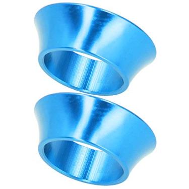 Imagem de Liga de Alumínio CNC Liga de Bicicleta de Bicicleta de 15 Mm Arruela, Anti -resfriamento e Resistente para a Bicicleta de Estrada da Montanha, Se Encaixa Em 28,6 Mm de Garfo (Azul)