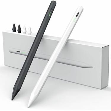 Imagem de Caneta Stylus para iPad com sensor de inclinação de rejeição da palma, 13 minutos totalmente carregada, MEKO Active Apple Pencil compatível com iPad 6/7/8/9/10, Pro 12,9/11 polegadas/M4, Air3/4/5/6