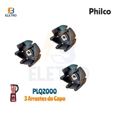 Imagem de 3x Arraste do Copo Liquidificador Philco PLQ2000