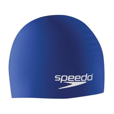 Imagem de Speedo Touca de natação unissex de silicone para adulto, Azul, One Size