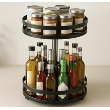 Imagem de Organizador Giratório Multiuso 360°, 39 cm Altura, 25 cm Comprimento, Preto