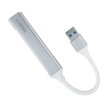 Imagem de Hub USB 3.0 E USB 2.0 Alumínio 4 Portas Prata Comtac 1103
