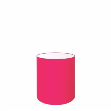 Imagem de Cúpula em Tecido Cilindrica Abajur Luminária Cp-2009 13x15cm Rosa Pink