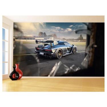 Imagem de Papel De Parede 3D Carro Mc Laren Pista Super 3,5M Car299 - Você Decor