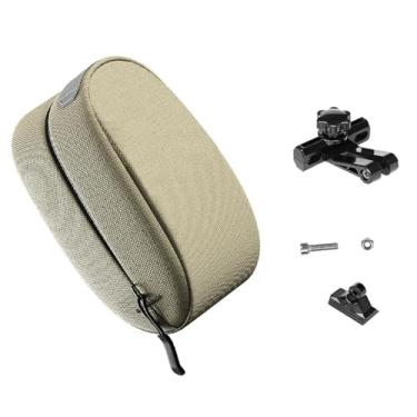 Imagem de Deevoka Bolsa de selim para bicicleta de estrada e montanha, bolsa de selim para ciclismo, portátil, à prova d'água, de armazenamento para bicicleta, para, Marrom Claro