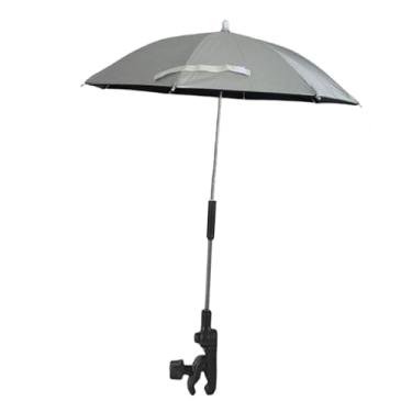 Imagem de Generic Guarda-chuva para carrinho de bebê, cadeira esportiva, guarda-sóis, guarda-sóis de golfe com abertura e fechamento manuais, chuva e para piscina, Prata