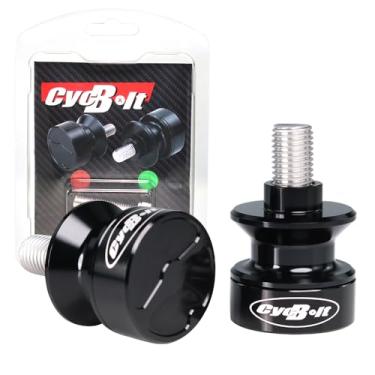 Imagem de CYCBOLT Carretéis de braço oscilante de 10 mm CNC universal M10 bobinas de braço oscilante para todas as motocicletas com furo M10x1,25 adequado para MT-09 MT-10 FZ-09 KLE650 R6 Ninja EX250 FZ1 Z1000